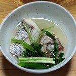 ご馳走 青柳 - 鯛の骨蒸し