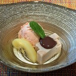 大洗料理つかさ - いちごアイス　バナナパンナコッタ