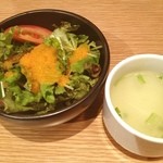 焼き鳥・炙り炭焼き をどり - ランチセット(サラダ スープ)