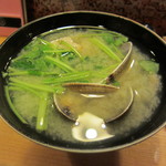 宝寿司分店 - 最後にお味噌汁
