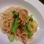 バルベッタ - 桜エビとブロッコリーのペペロンチーノ(2013.7再）