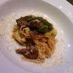 バルベッタ - 万願寺とうがらしと牛肉のパスタ(2013.7再）