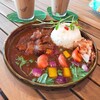 Zipangu Carry Cafe - 料理写真:とろすじカレー、サマベジトッピング