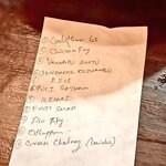 マリニ 南インド＆フュージョン - 本日のメニュー。厨房スタッフ用だったみたい。