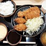 Butaya Tonichi - 牡蠣ロース定食+タルタル