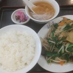 中国料理 山久 - ニラレバ定食