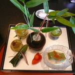 七夕飾りにちなんだ盛り付け