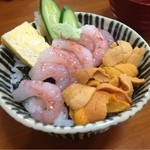 すが宗 - ウニ甘エビ丼 2500円