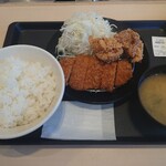 松のや - ロースカツ唐揚げ定食870円