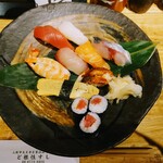 Dokonjousushi - 令和5年4月 ランチタイム
                      寿司定食 800円
                      にぎり寿司8貫、鉄火巻3切れ、赤出汁