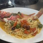 ナポリ、アマルフィ料理 Ti picchio - アクアパッツァとリングイネ