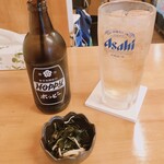 亀松 - ホッピーセット(白)/お通し