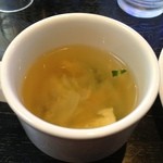 Kafeterasu Gaien - ランチ　スープ