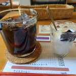 Meru tsubau - アイスコーヒーとヨーグルト