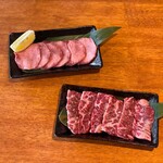 Teppan Yakiniku Tarikihongan - 上タン　1380円
                      上ハラミ　1280円