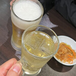 麒麟菜館  - （Ａ）生ビール、ハイボール　乾杯です。