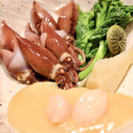 玄水 - 富山産スチームのホタルイカ 合馬たけのこ