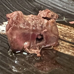 焼き鳥 しょうちゃん - 白レバー断面図