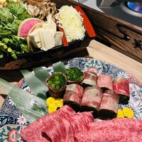 黄金出汁しゃぶと江戸前寿司 肉のあさつ 梅田お初天神店 - 