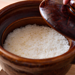 Courses including earthen pot rice where you can enjoy glossy rice