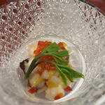 樅の木亭 - 海鮮マリネに山菜のコシアブラ