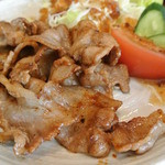 Okonomiyaki Teppanyaki Kawanaka - 豚バラ焼き定食