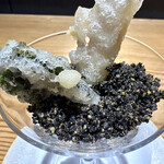 kitchen俊貴 - 茗荷とコゴミオリーブとヘーゼルナッツ