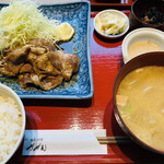 日本料理 ざぜん - もち豚しょうが焼き御膳