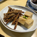 くれよん - ゴボウ甘辛揚げと高野豆腐