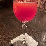 バー エイジング - ブラッディーオレンジのカクテル