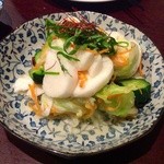 ひより　麦縄本舗　炭焼酒場 - Ｈ25.07　山芋の浅漬け￥３９０