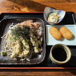 そば処 おおまがり - 竹の子天ぷらおろしそば　