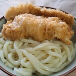 讃岐うどん がもう - うどん(特大 3玉)、鳥天、ちくわ天