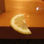 天寿し - 最後に手の臭いを消すのに使います