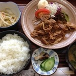 よしば - 今日の日替り定食は、焼肉。