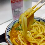 丸亀製麺 - 【2023.4.28(金)】トマたまカレーうどん(並盛)790円の麺