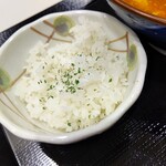 丸亀製麺 - 【2023.4.28(金)】トマたまカレーうどん(並盛)790円のご飯