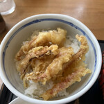 山形蕎麦と串揚げのお店 焔蔵 - ミニゲソ天丼