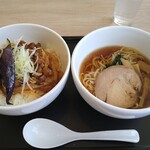 デニーズ - ランチ　肉味噌＆ミニラーメン