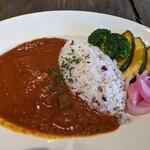 馬門957cafe - トマトの酸味が効いたカレー♪