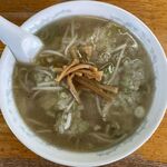 かつ平 - ラーメンしお味肉大盛のアップ