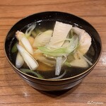 千陽 - 桜鱒と筍の0椀物