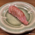 千陽 - 大間産 天然本鮪のカマトロのにぎり