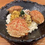 千陽 - とげ栗蟹と生海胆の炊込みごはん