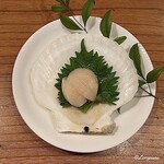 千陽 - 野田産の活けの帆立貝柱