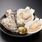 For now, 3 kinds of shellfish