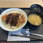 松屋 - 味噌ロースかつ丼(630円)