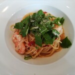 Promessa  - セミドライトマトとエビのペペロンチーノ