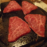 旬鮮炭火焼 獺祭 - 溶岩焼き開始