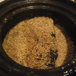 旬鮮炭火焼 獺祭 - 焼き鯖土鍋炊き込みご飯